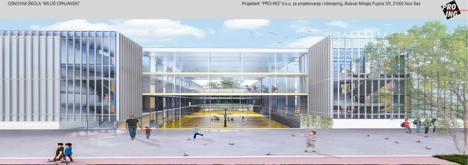 Projekat nove OŠ "Miloš Crnjanski" u Novom Sadu