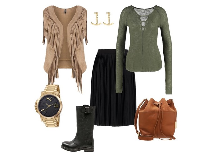 STYLIZACJE z plisowaną spódnicą