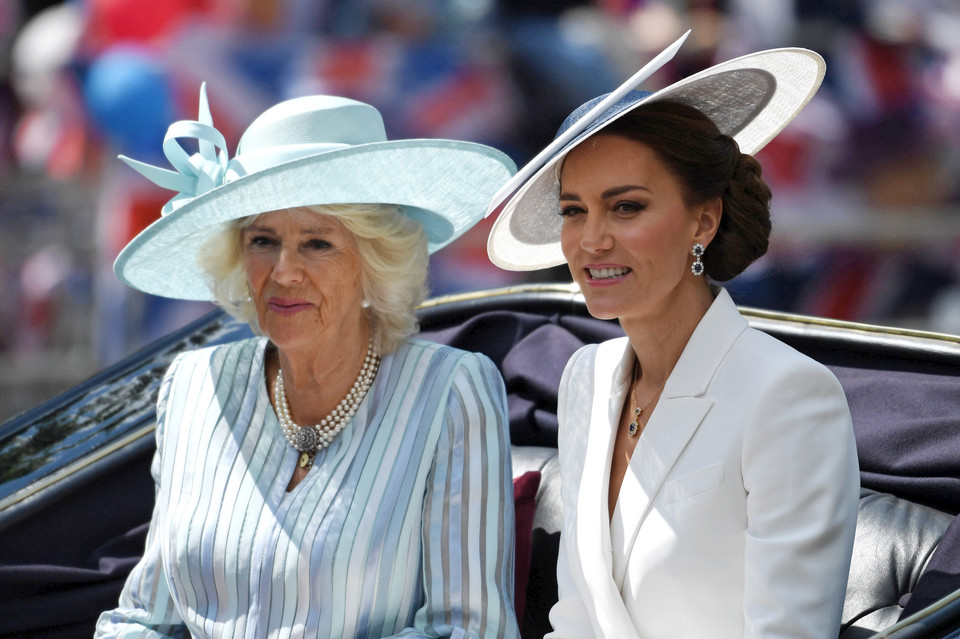 Camilla i Kate Middleton na platynowym jubileuszu królowej Elżbiety II
