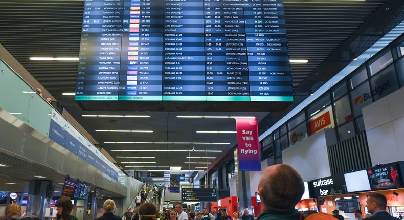 Some 10,000 flights were delayed on Saturday, according to Flight Aware.