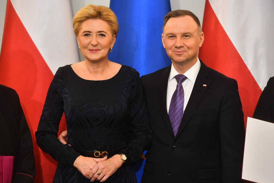 Agata Kornhauser-Duda i Andrzej Duda w 2023 r.