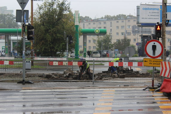 Remont skrzyżowania Hallera i Grabiszyńskiej