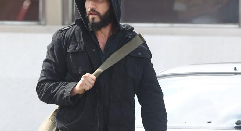 Jon Bernthal on set of The Punisher