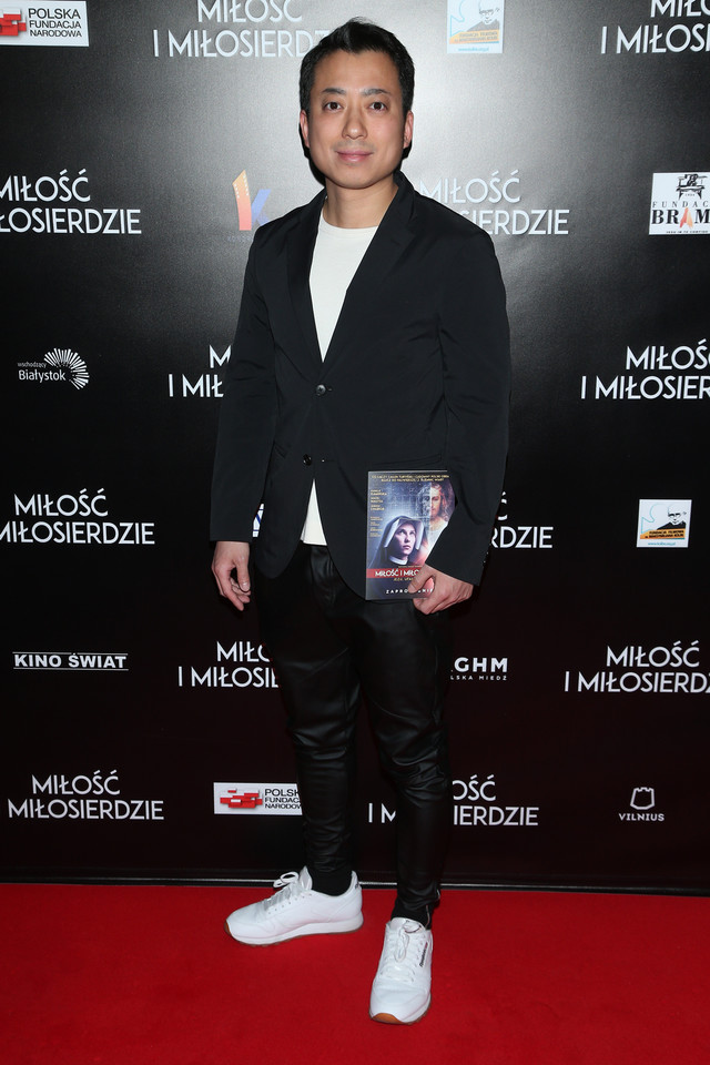 Hiroaki Murakami na premierze filmu "Miłość i miłosierdzie"