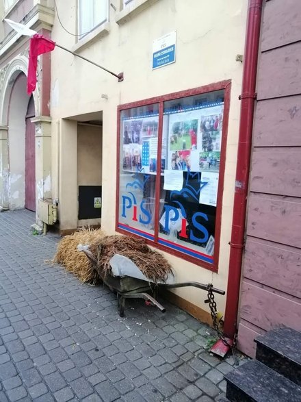 Protest rolników w Gryficach.