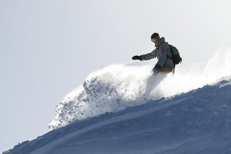 Snowboard we włoskich Alpach