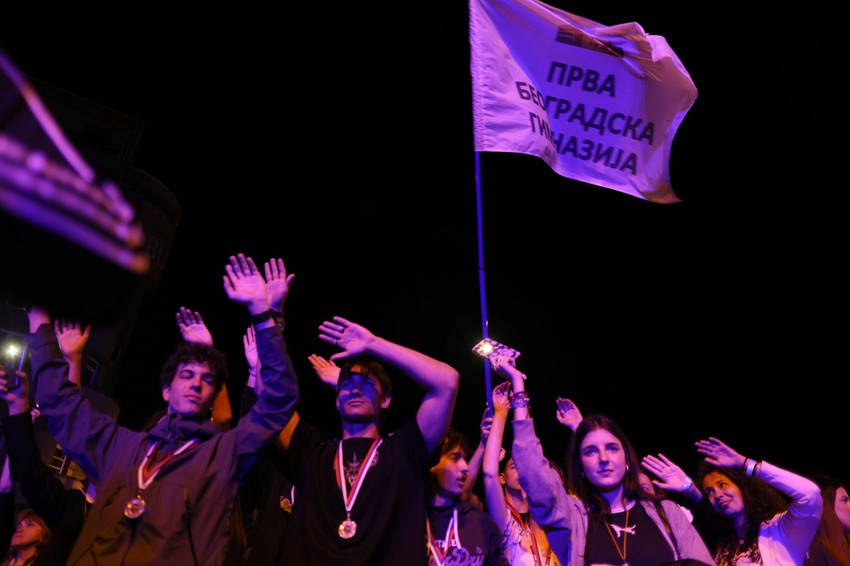 srednjoškolci novi sad protest