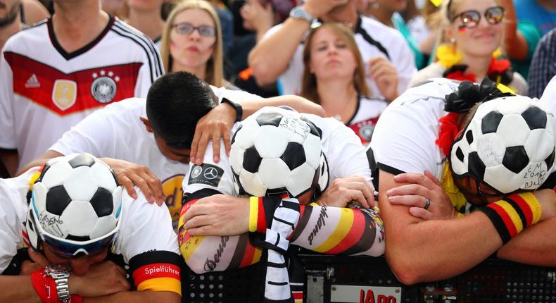 German soccer fans