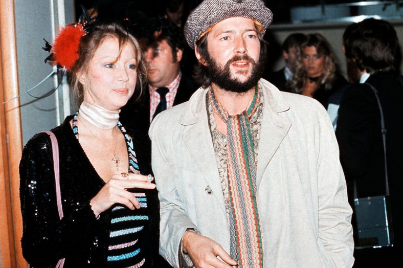 Eric Clapton z żoną Pattie Boyd (1975)