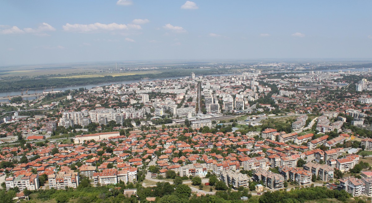 Ruse z lotu ptaka, Bułgaria. Fot. Gonzosoft