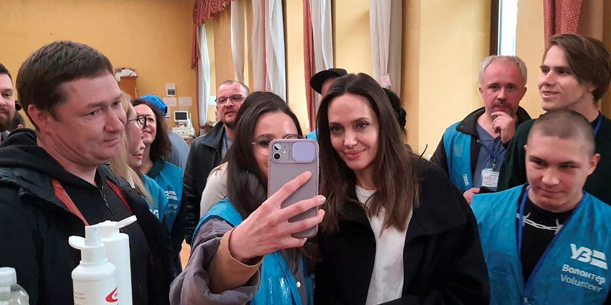 Angelina Jolie przyjechała do Lwowa. 