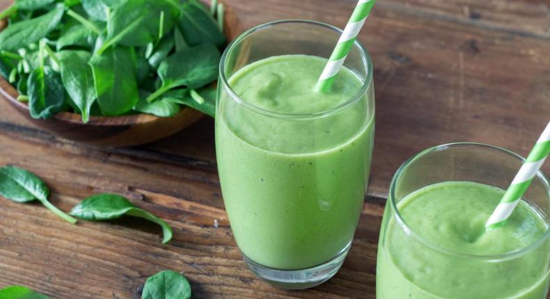 Spinach smoothies