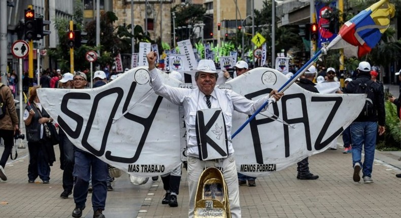 May Day celebrations in Bogota