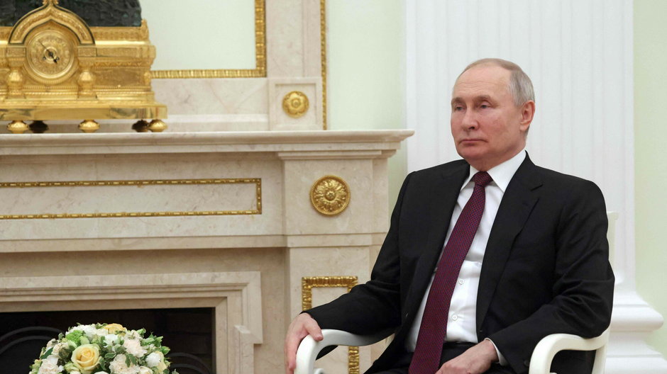 Prezydent Rosji Władimir Putin na spotkaniu z prezydentem Chin Xi Jinpingiem na Kremlu, Moskwa, 20 marca 2023 r.