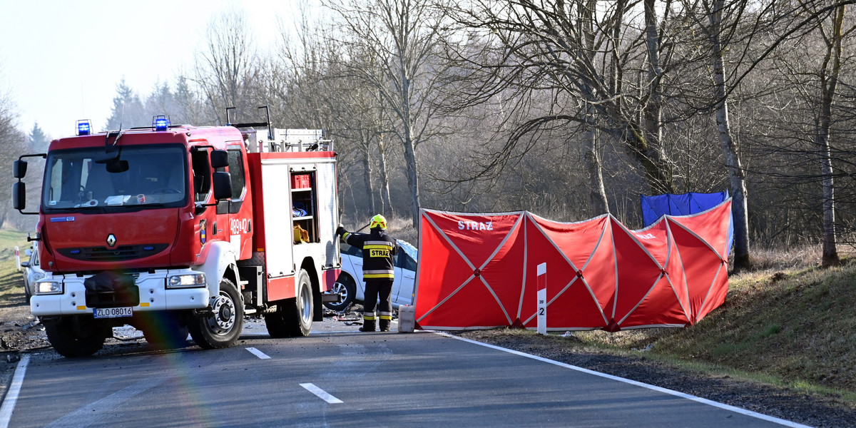 Śmiertelny wypadek między Węgorzynem i Winnikami. 3 ofiary śmiertelne