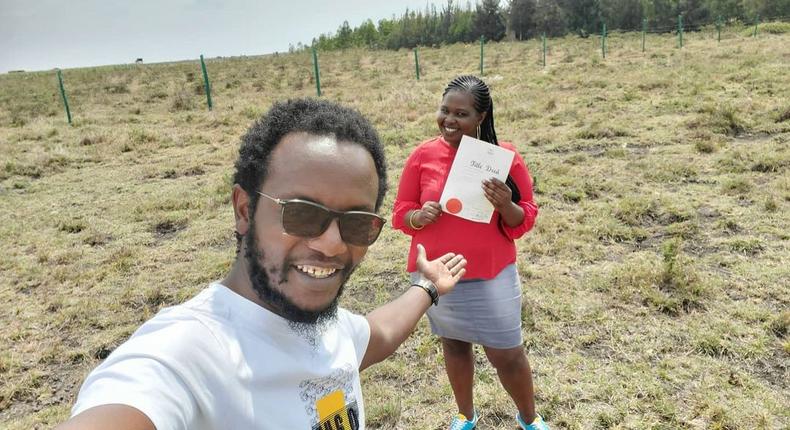 Jemutai and Hamo buy their first piece of land