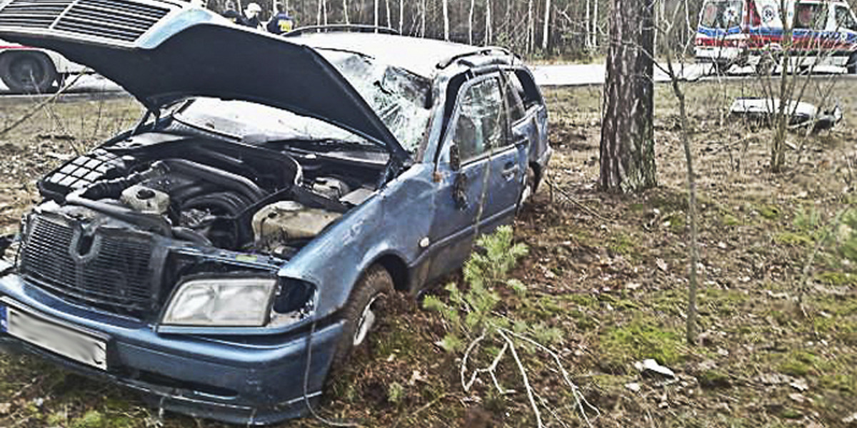 Wypadek na "trasie śmierci"