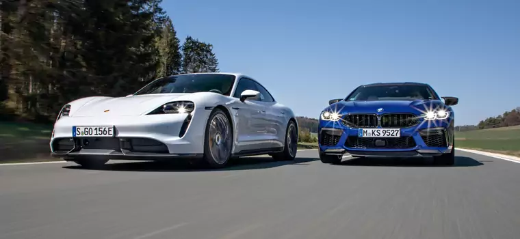 BMW M8 Competition Gran Coupe kontra Porsche Taycan Turbo S - kto ma rację? [RANKING]