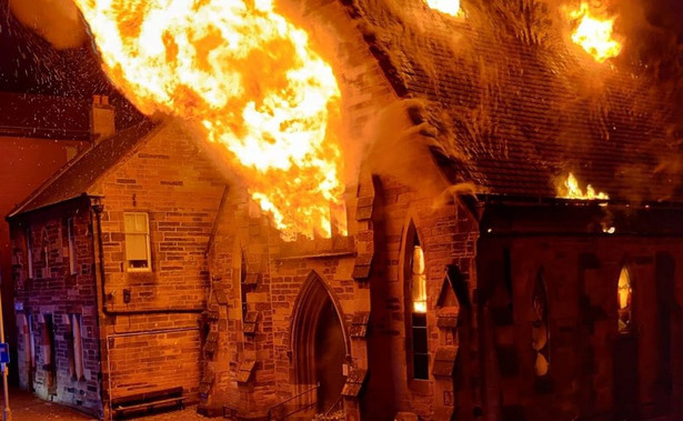 Pożar kościoła w Glasgow