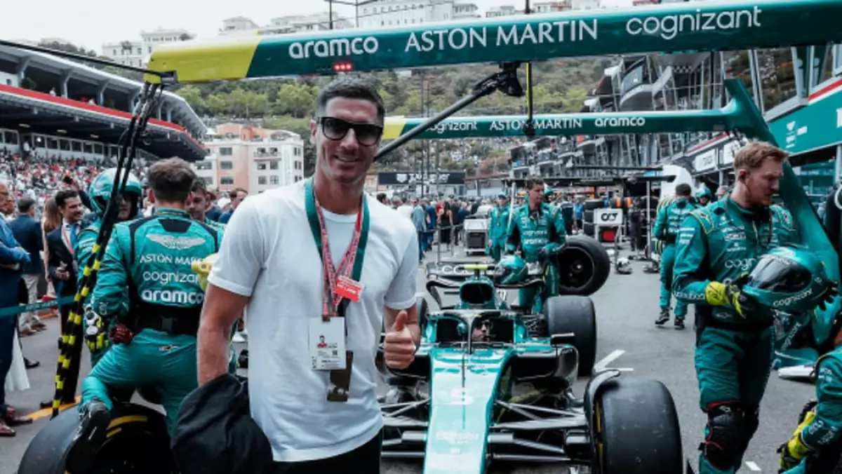Robert Lewandowski na Grand Prix w Monako