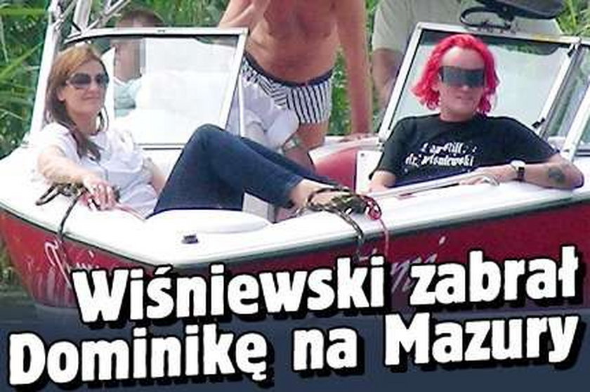 Wiśniewski na Mazurach z ukochaną