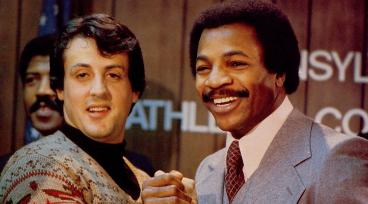 Sylvester Stallone és Carl Weathers, mint Rocky és Apollo!