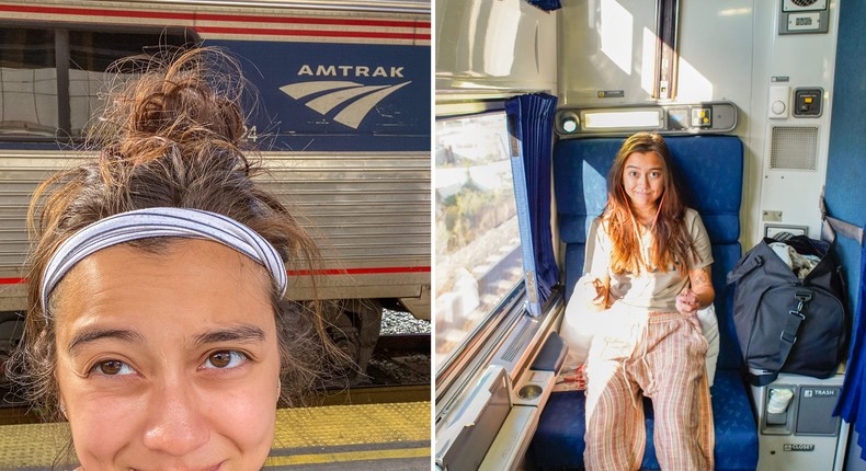 The author traveled down the East Coast from New York to Miami in an Amtrak roomette.Joey Hadden/Insider