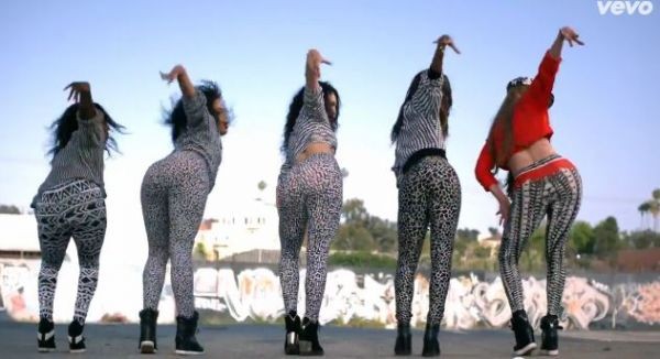 Jennifer Lopez w klipie do piosenki 'Booty'