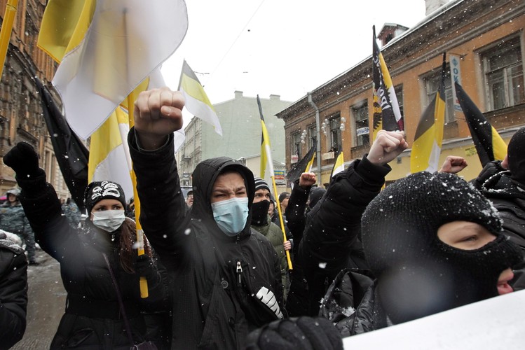 Protest 'antyputinowski' w St Petersburgu
