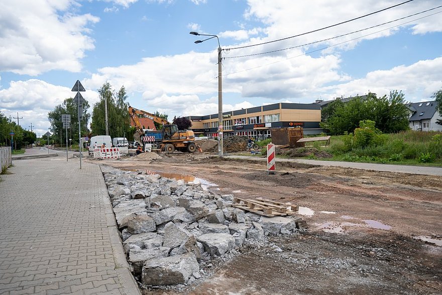 Na Kadetów budują dwa ronda; źródło: ZDM