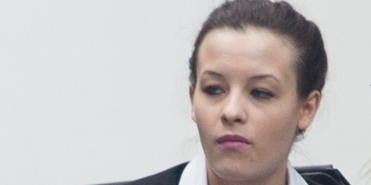 Katarzyna Waśniewska doprowadzana do sądu.
