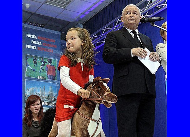 kaczyński w przedszkolu pięć