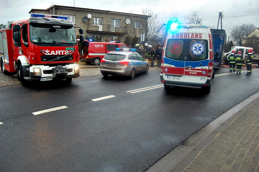 Czołowe zderzenie pod Głogowem