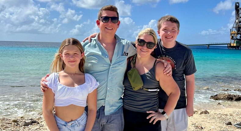 By choosing to homeschool her kids, Terri Peters and her husband have been able to take them to places like Curaao throughout the year while still completing their schoolwork.Courtesy Terri Peters