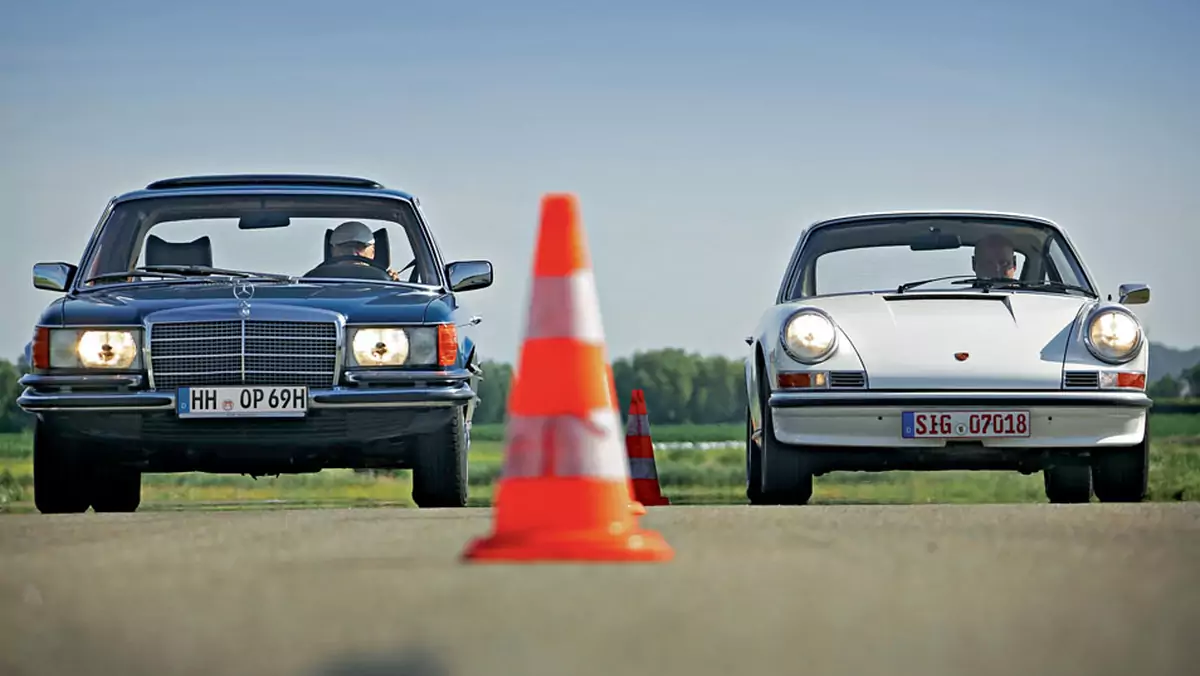 Moc przeciwko wadze lekkiej - Mercedes 350 SE kontra Porsche 911 T