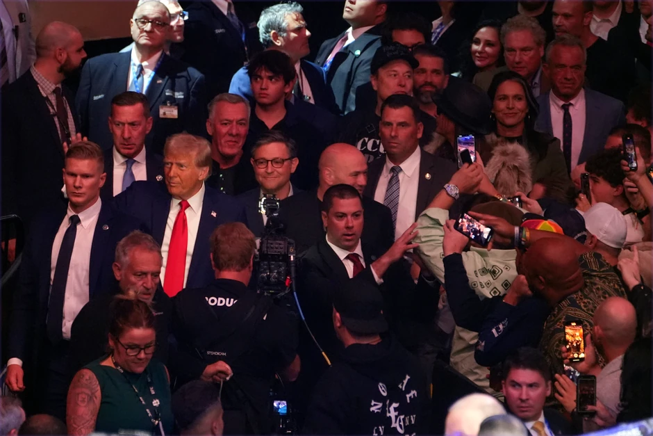 Donald Tramp na takmičenju UFC u Njujorku 16. novembra