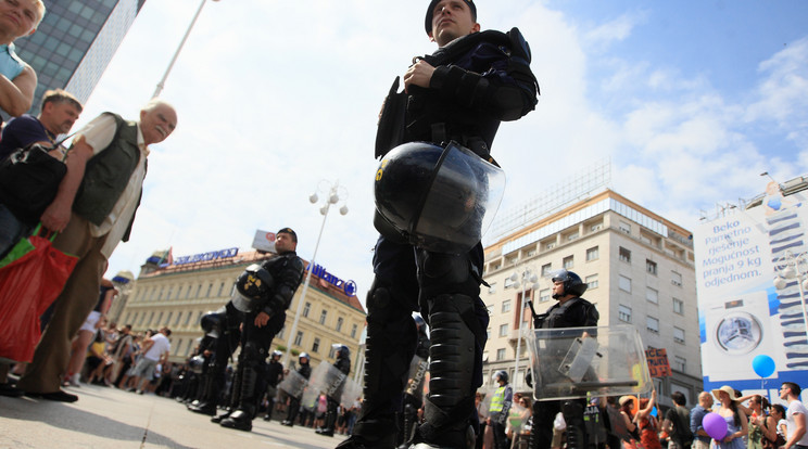 A zágrábi rendőrségtől raboltak / Fotó: AFP