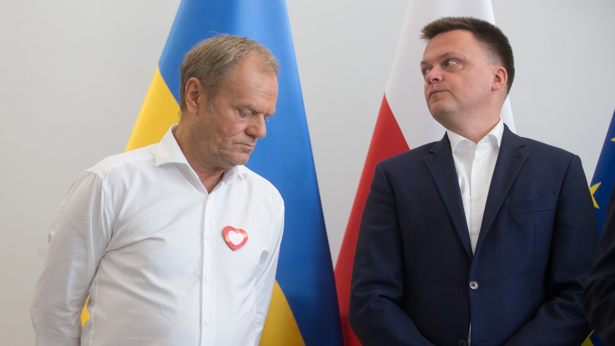 Donald Tusk i Szymon Hołownia