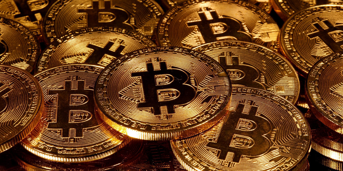 FILE PHOTO: Representations of virtual currency Bitcoin are seen in this picture illustration taken