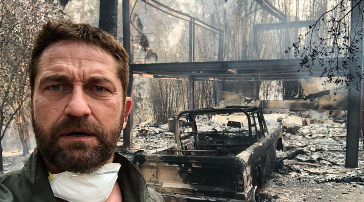 Gerard Butler, a 300 című
film sztárja megmutatta, hogyan égett ki a malibui háza, szinte minden hamuvá vált /Fotó: Profimedia-reddot