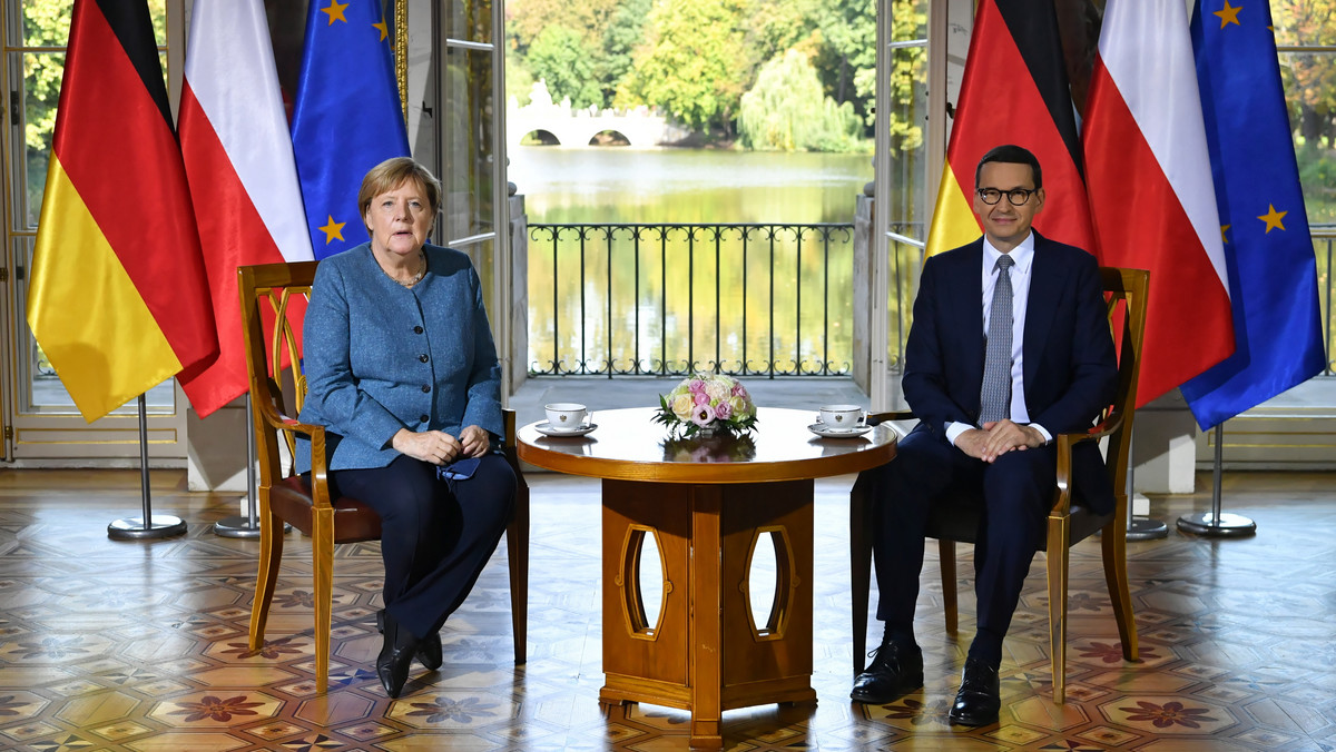 Angela Merkel i Mateusz Morawiecki