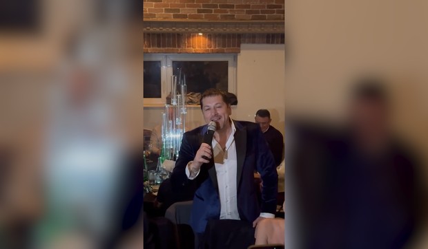 Pejović i Sanja Djordjevic na slavi kod Brene