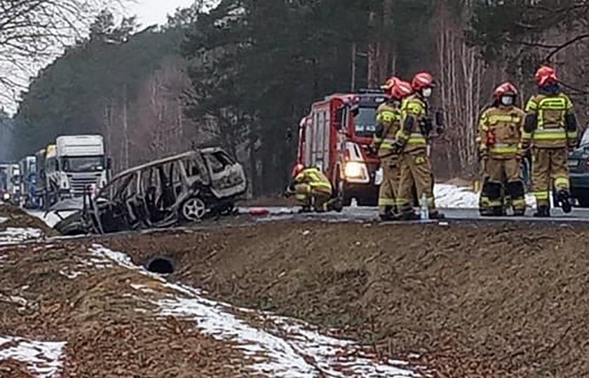 Wypadek koło Brzozówki