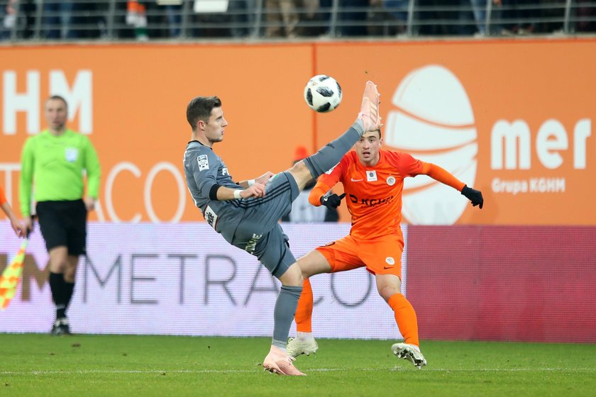 Pilka nozna. Ekstraklasa. Zaglebie Lubin - Legia Warszawa. 25.11.2018