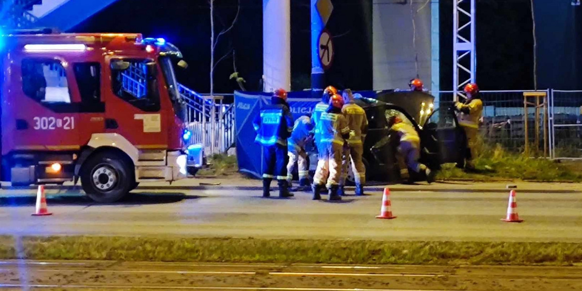 Tragiczny wypadek na al. Włókniarzy w Łodzi.