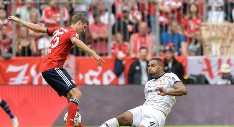 Bayer Leverkusen defender Jonathan Tah (R) was a late call-up to the Germany squad ahead for their Nations League games against the Netherlands in Amsterdam on Saturday and France in Paris next Tuesday.