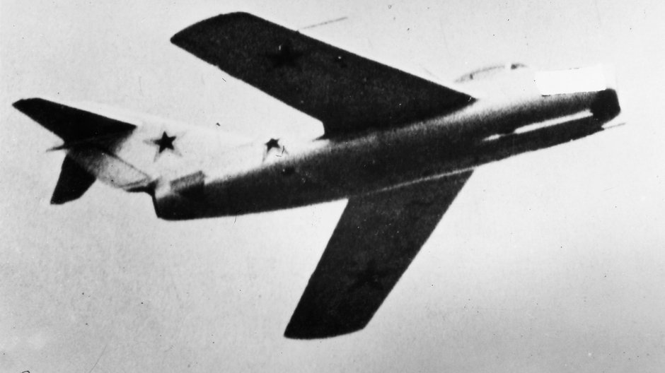 MiG-15 nad Koreą. To jeden z samolotów, który powstał przy wykorzystaniu niemieckich planów i projektów