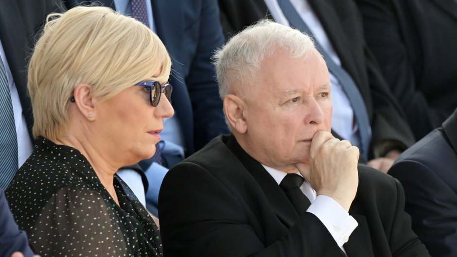 (od lewej) Julia Przyłębska i Jarosław Kaczyński. 1.09.2019 r.
