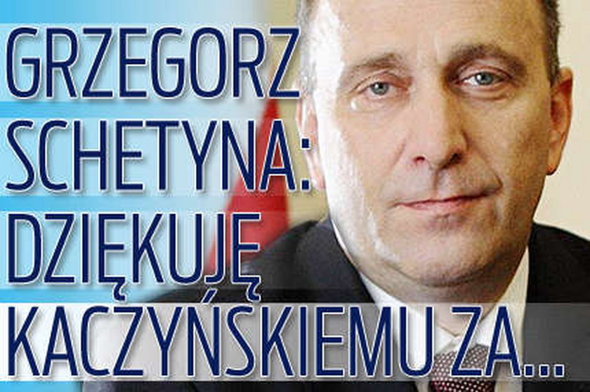 Schetyna: Dziękuję Kaczyńskiemu za...