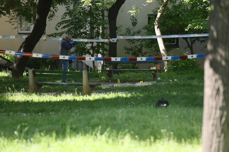 Inspektori na mestu ubistva na Konjarniku